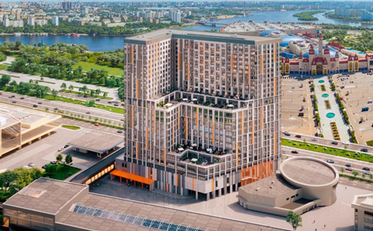 В апарт-отеле на юге Москвы завершены монолитные работы
