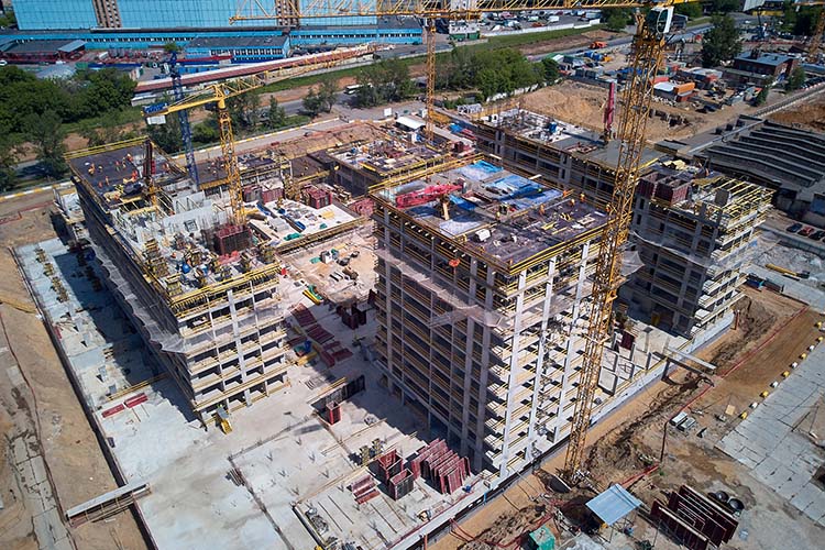Компания «ВекторСтройФинанс» информирует об этапах строительства своего флагманского проекта - ЖК «Кварталы 21/19»