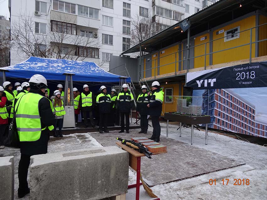 Министр внешней торговли и развития Финляндии Кай Мюккянен принял участие в церемонии закладки первого камня жилого комплекса «Аалто» в Москве