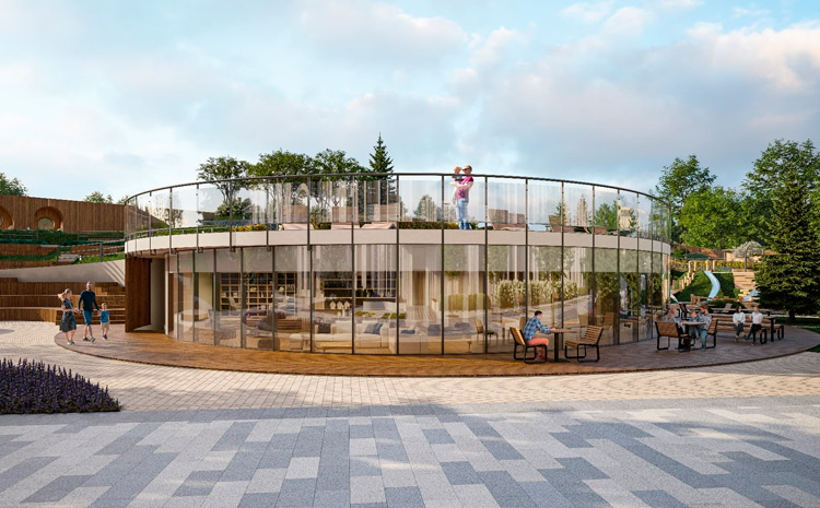 Sminex первым на рынке строит здание общественной гостиной для жителей