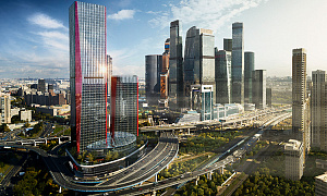 Строительство небоскрёбов iCITY ведется на уровне шестого этажа